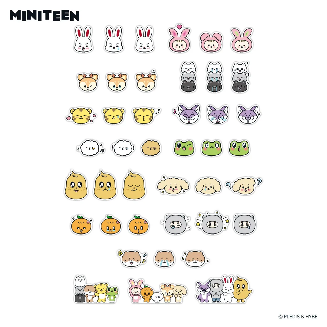 MINITEEN STICKER SET OEM 제작 사례
