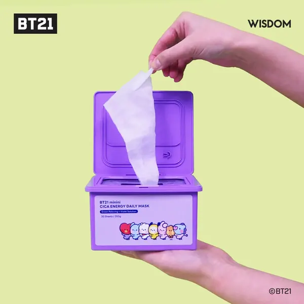 BT21 CICA ENERGY DAILY MASK OEM 제작 사례