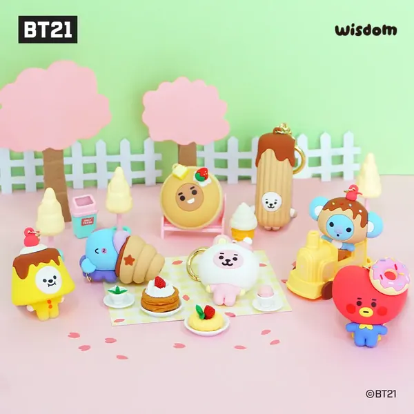 BT21 SWEETIE FIGURE KEYRING OEM 제작 사례