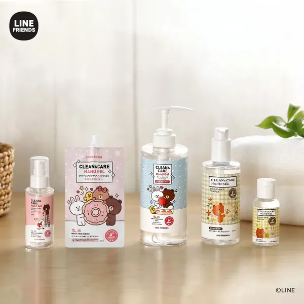 LINE FRIENDS HAND-GEL SET OEM 제작 사례