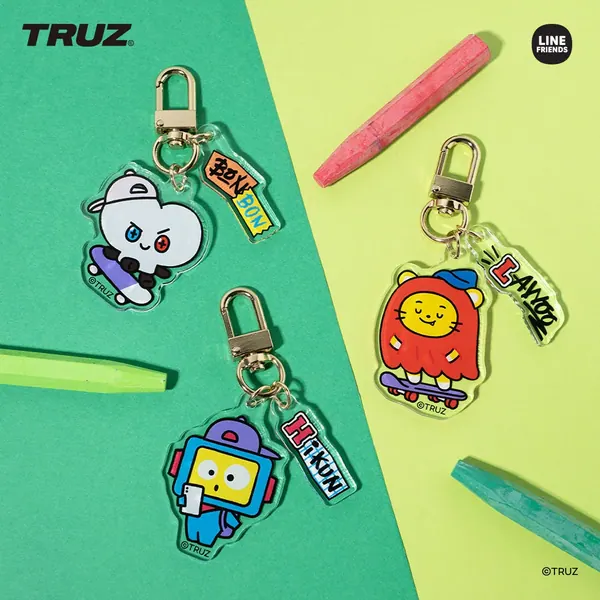 TRUZ ACRYLIC KEYRING OEM 제작 사례